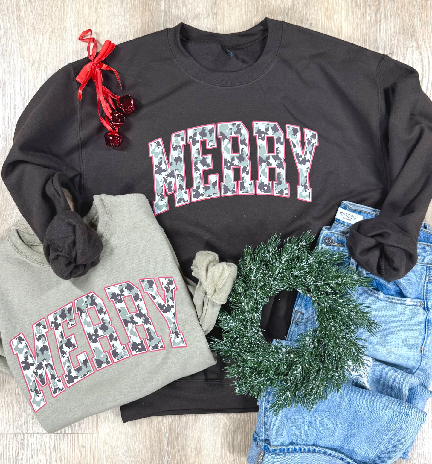Camo Merry Sweatshirts