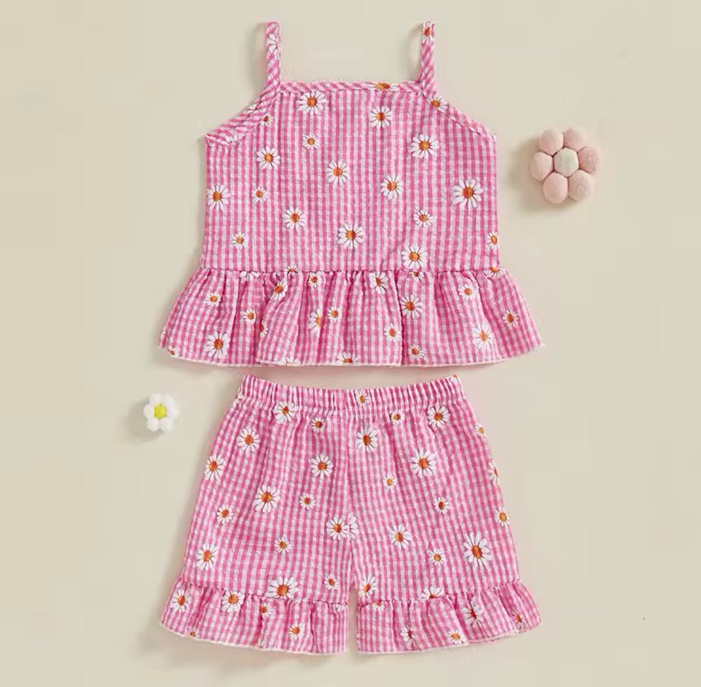 PREORDER: The Pixie Checker and Daisy Tank and Short Set 5.12.25