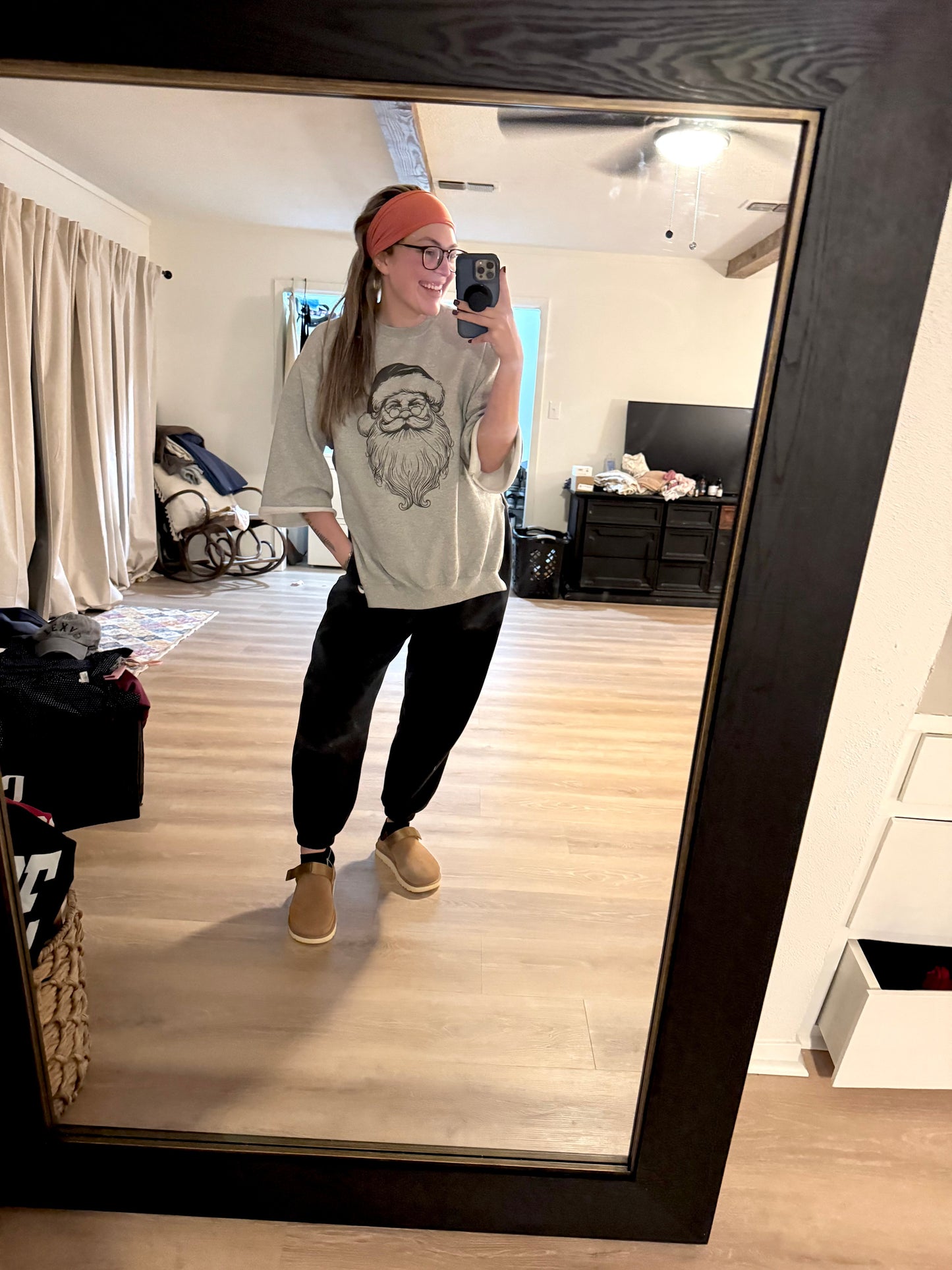 Whimsical Santa Sweatshirts - cut or NON cut