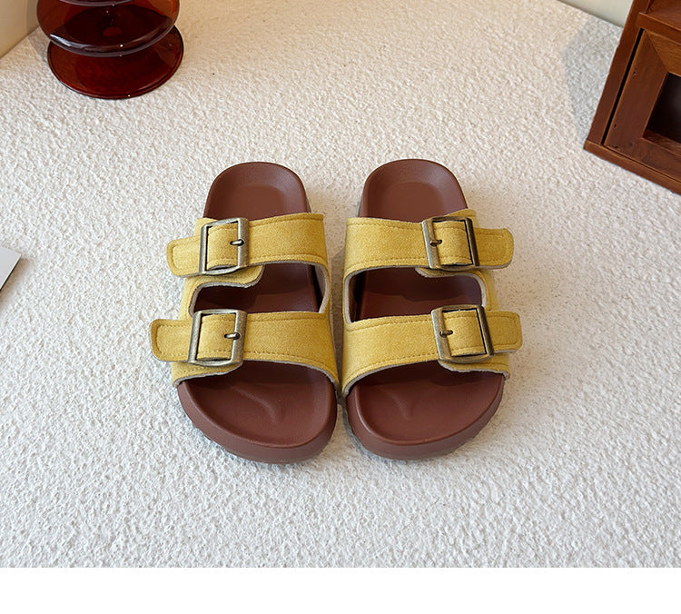 PREORDER: The Bex Double Buckle Kid Sandals 5.12.25