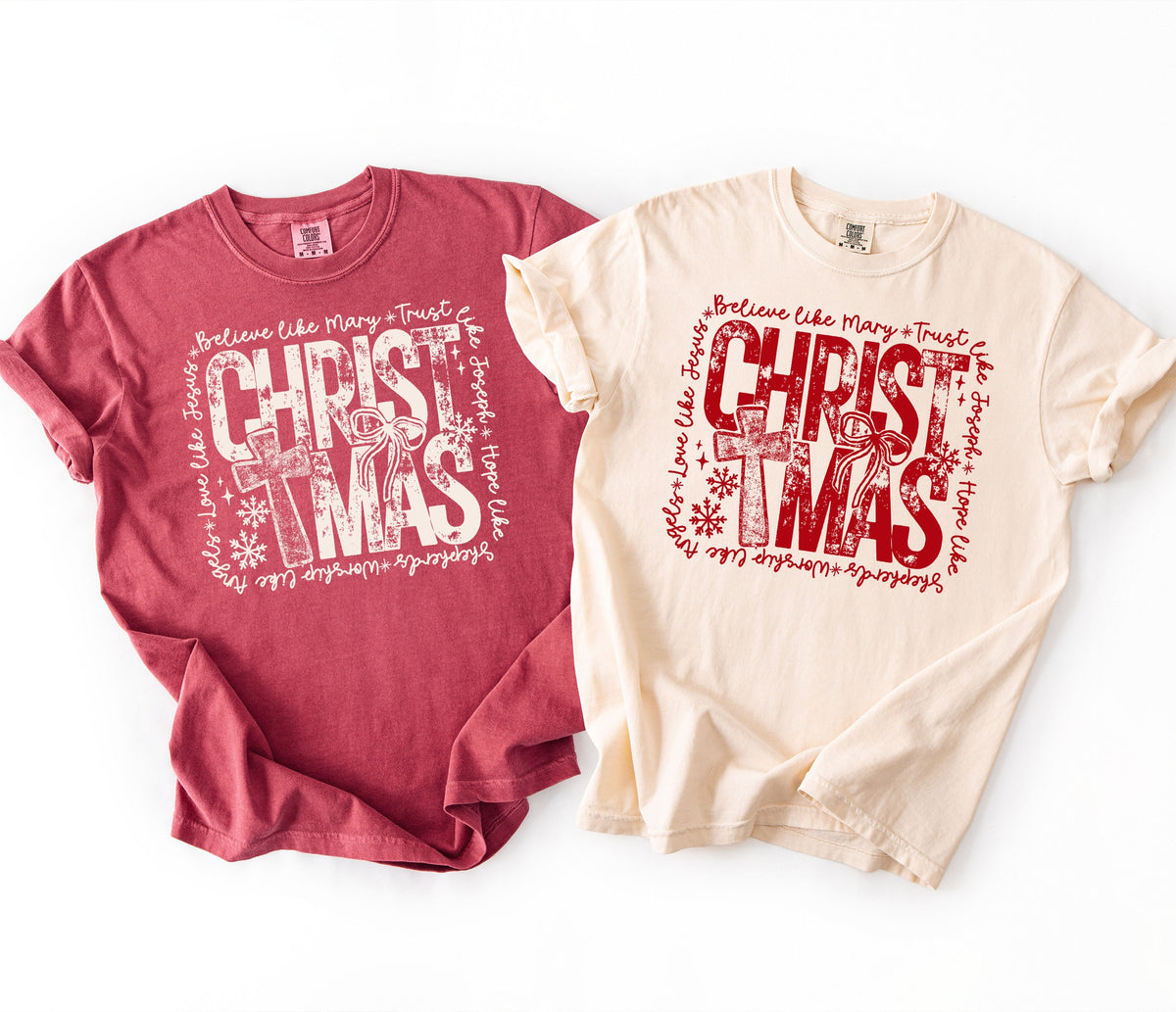 Christmas Believe Like Mary Tees
