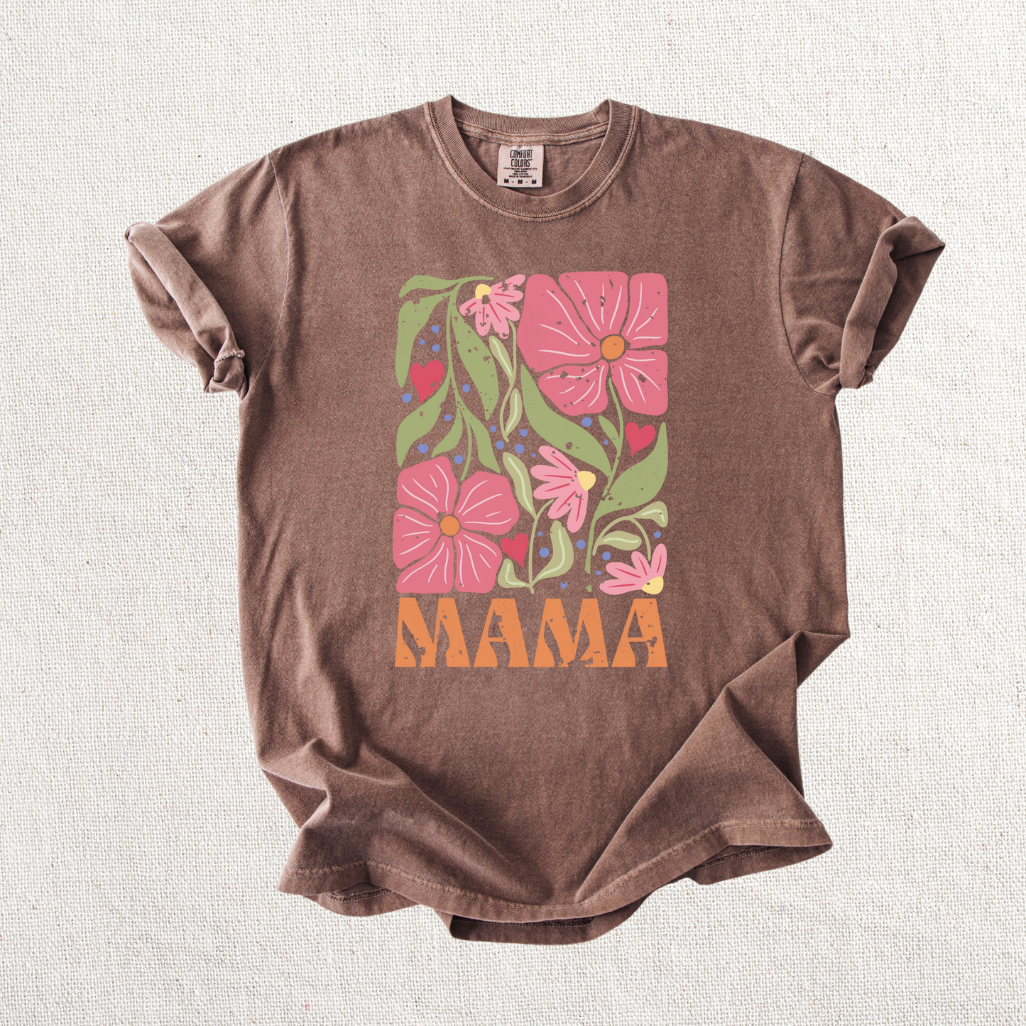 Abstract Floral Mama Graphic Tee