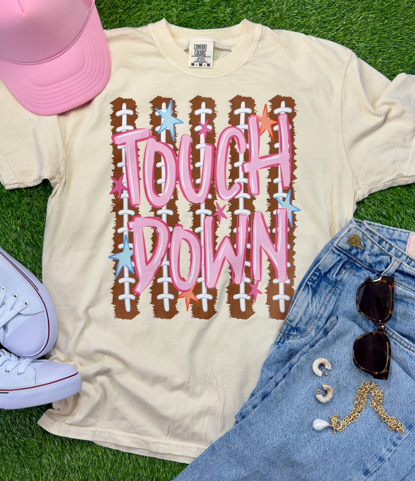 Pink Touch Down Tee