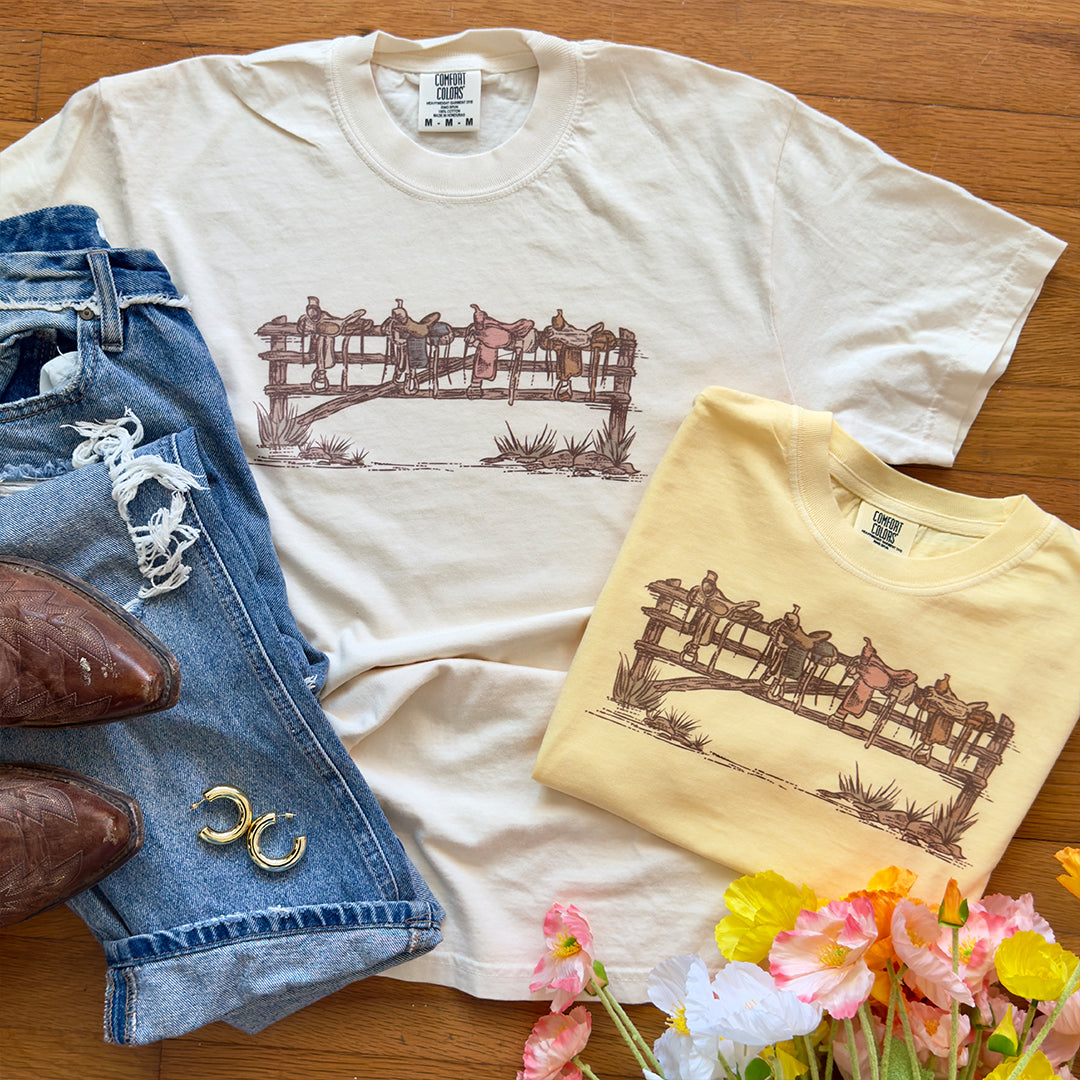 Saddle Crop Top or Tee