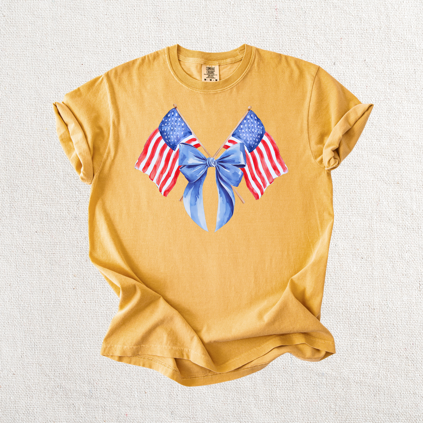 American Flag Bow Graphic Tee