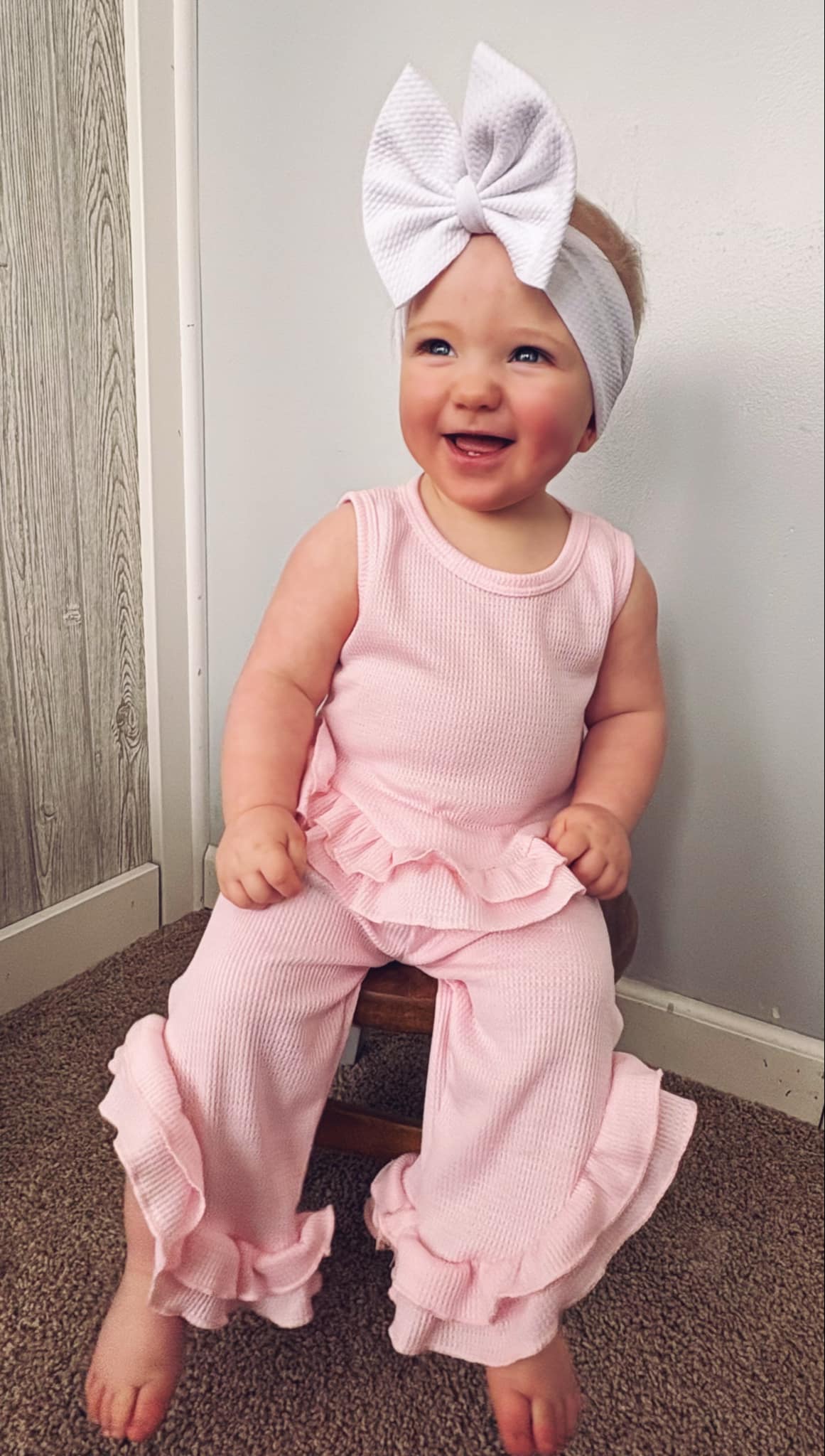 PREORDER: RERUN The Randi Waffle and Ruffle Tank & Pant Set 5.12.25