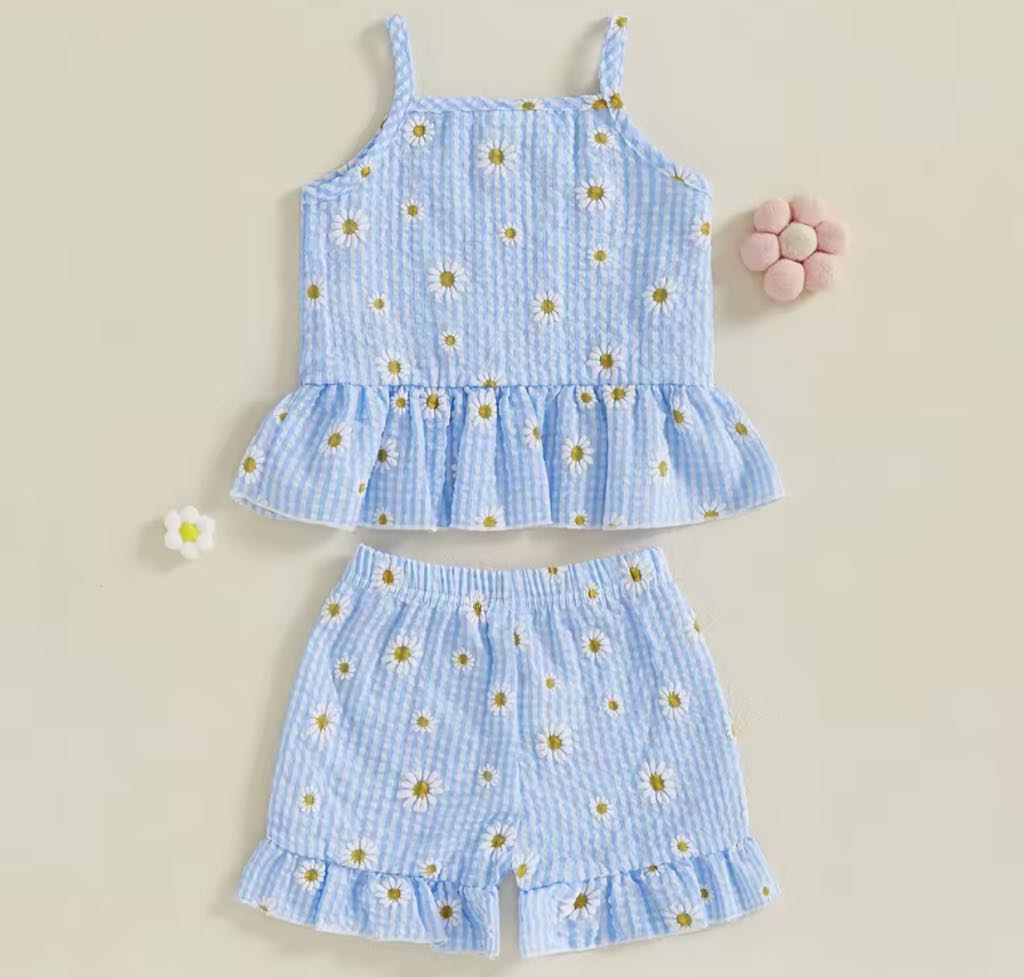 PREORDER: The Pixie Checker and Daisy Tank and Short Set 5.12.25
