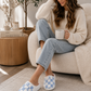 PREORDER: Checkered Cozy Slippers 8.17.26
