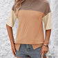 Color Block Round Neck Half Sleeve T-Shirt