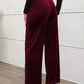 Elastic Waist Wide Leg Pants