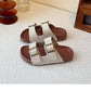 PREORDER: The Bex Double Buckle Kid Sandals 5.12.25