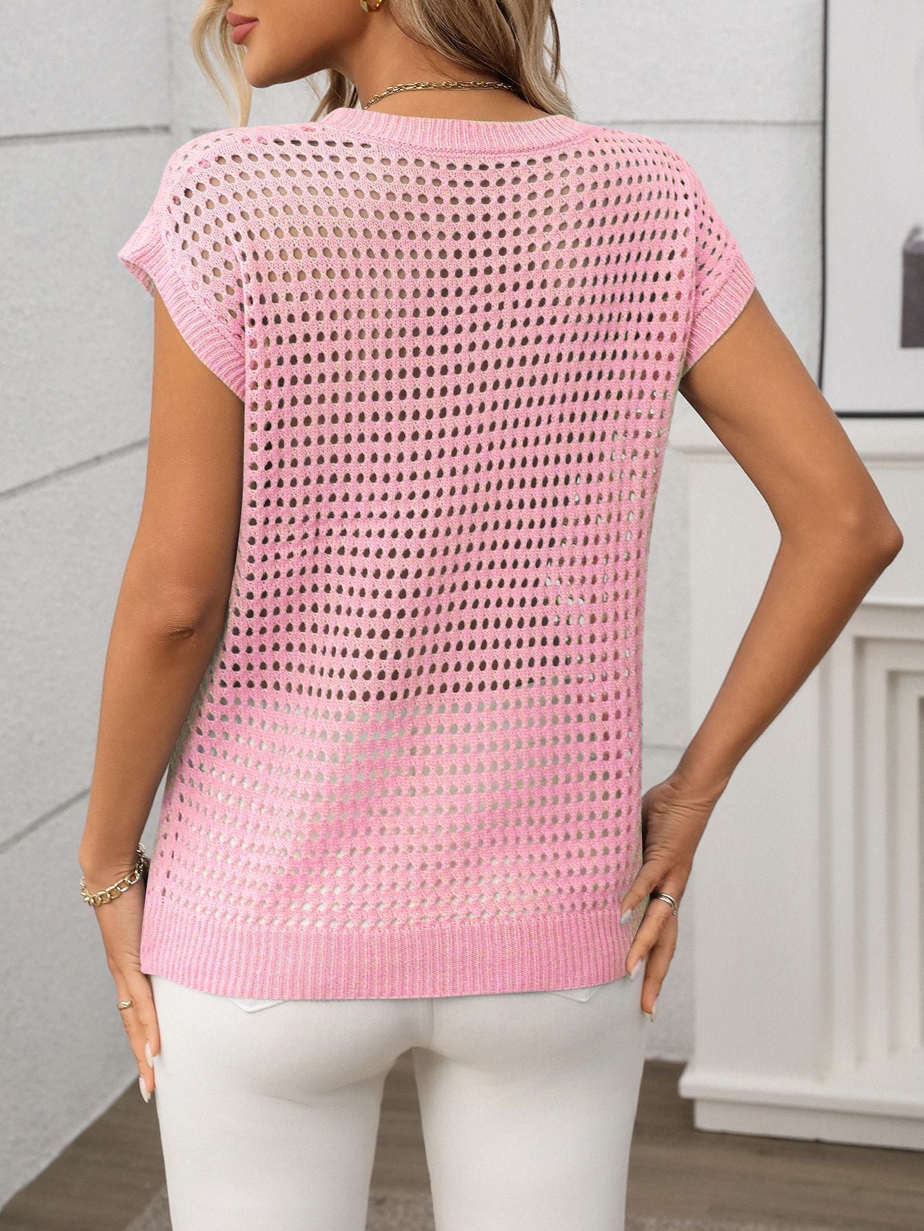 PREORDER: The Brielle Open Knit Sweater 6.22.26