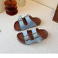 PREORDER: The Bex Double Buckle Kid Sandals 5.12.25