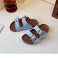 PREORDER: The Bex Double Buckle Kid Sandals 5.12.25