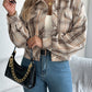 Plaid Button Up Long Sleeve Jacket