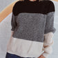 Color Block Long Sleeve Sweater