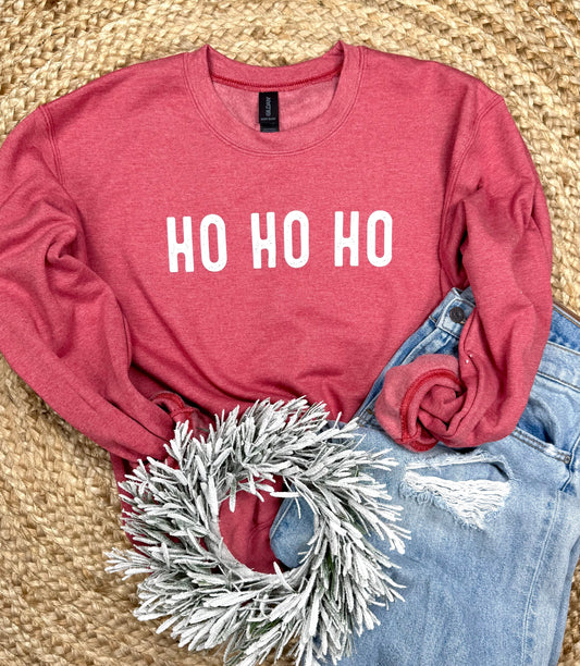 Ho Ho Ho Graphic Tee and Sweatshirt