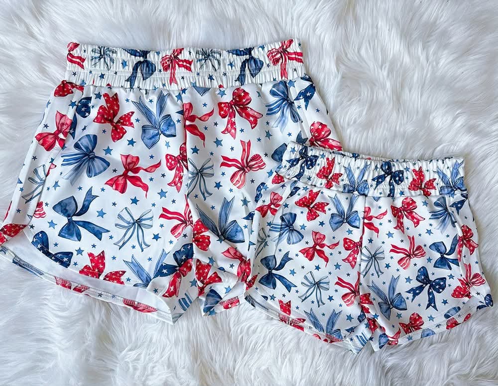 PREORDER: High Waisted Summer Shorts (Kids + Adults) 3.23.26