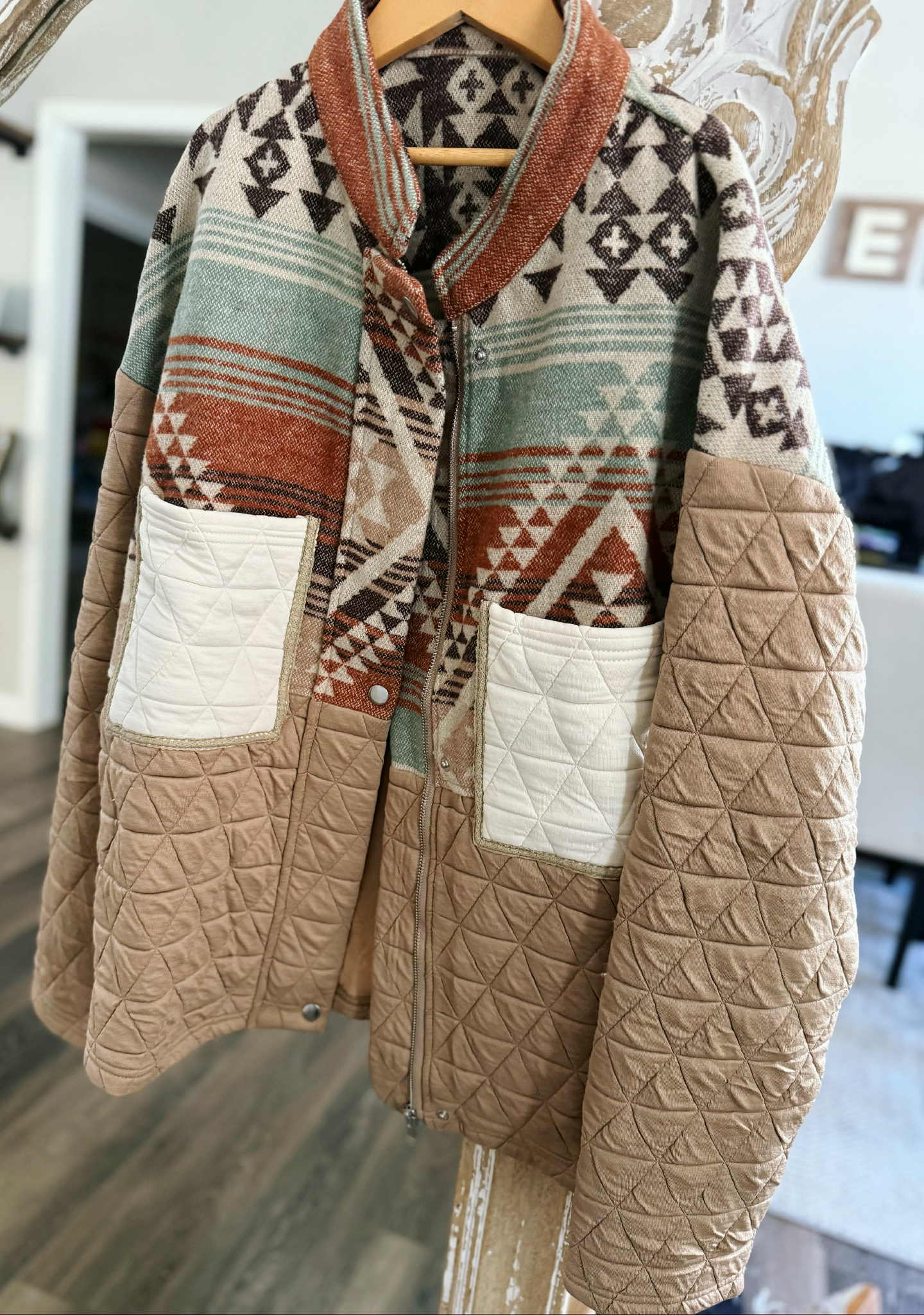PREORDER: Rerun Aztec Quilted Design Jacket 11.24.25