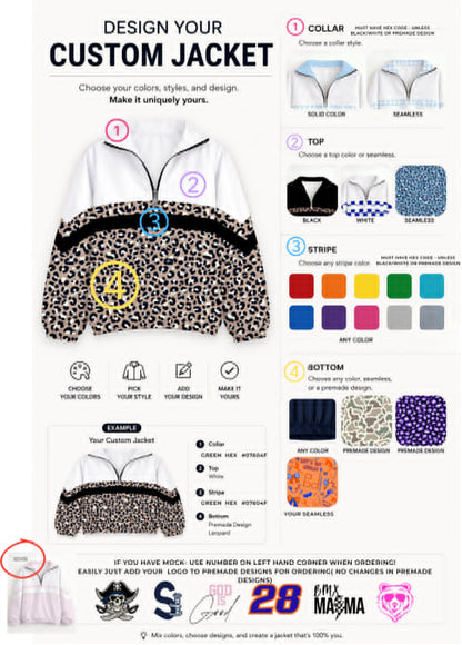 PREORDER: Customer Designed Mommy & Me Windbreaker RERUN -MUST PROVIDE MOCK # 8.24.26