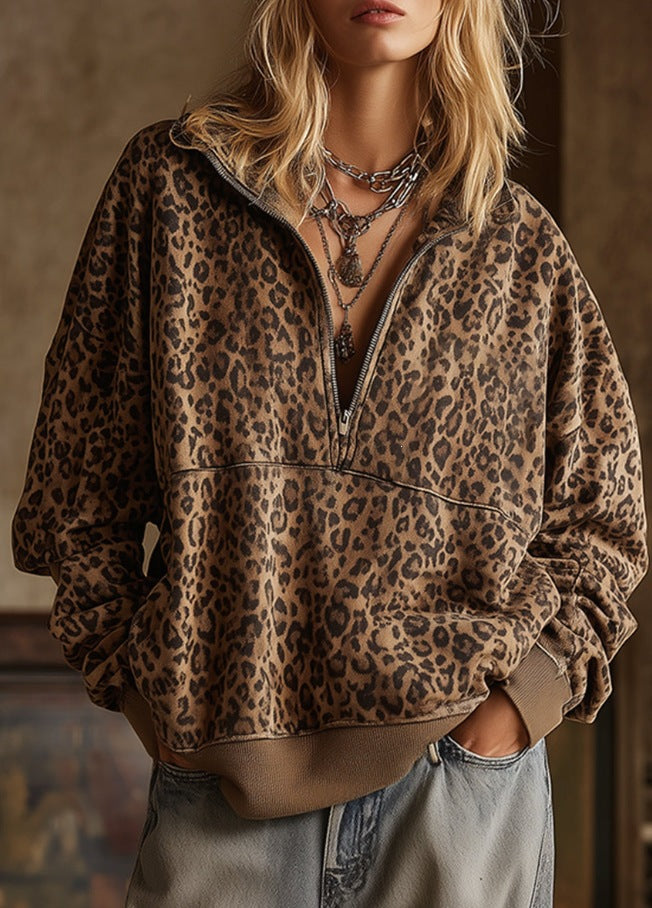 PREORDER: Leopard Rosette Top 8.10.26