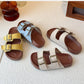 PREORDER: The Bex Double Buckle Kid Sandals 5.12.25