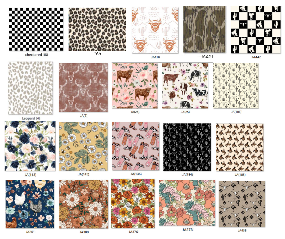 PREORDER: Custom Print TWO PIECE SET ( kids and adults) - provided seamless 9.15.25