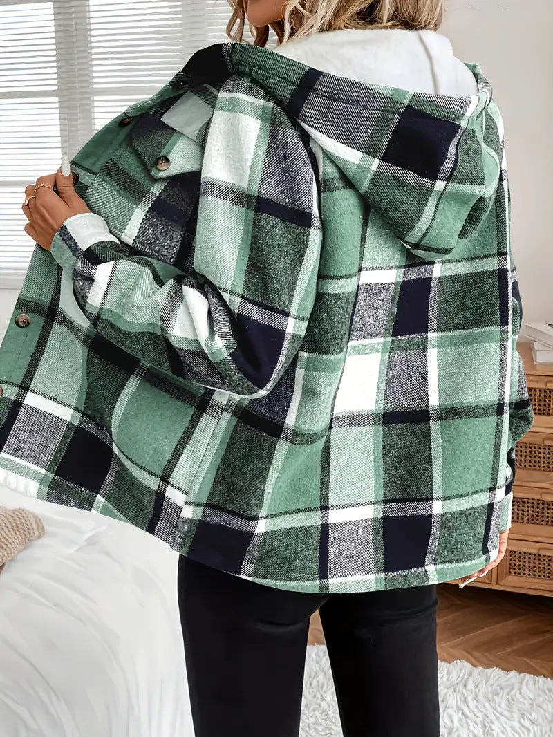 PREORDER: ALBA Plaid Fleece Shacket 10.6.25