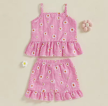 PREORDER: The Pixie Checker and Daisy Tank and Short Set 5.12.25