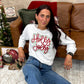 Holly Jolly Outline Long or Short Sleeve Tee