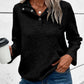 Geometric Snap Button Long Sleeve Sweatshirt