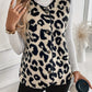 Leopard Button Up Sherpa Vest
