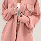 Collared Neck Button Down Jacket