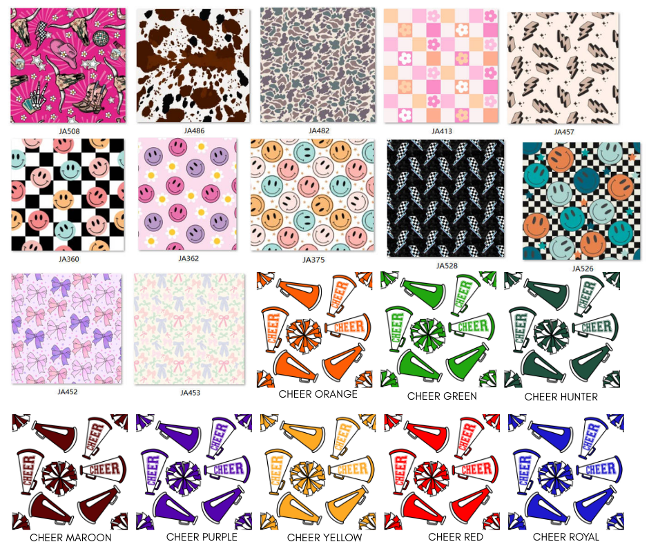 PREORDER: Custom Print TWO PIECE SET ( kids and adults) - provided seamless 9.15.25