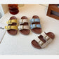 PREORDER: The Bex Double Buckle Kid Sandals 5.12.25