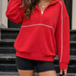PREORDER: Piped Quarter Zip Pullover  7.20.26