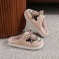 PREORDER: Highland cow with leopard bow slippers  8.17.26