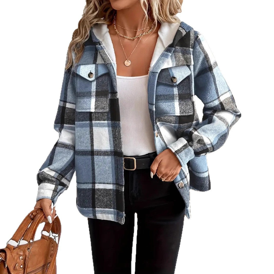 PREORDER: ALBA Plaid Fleece Shacket 10.6.25
