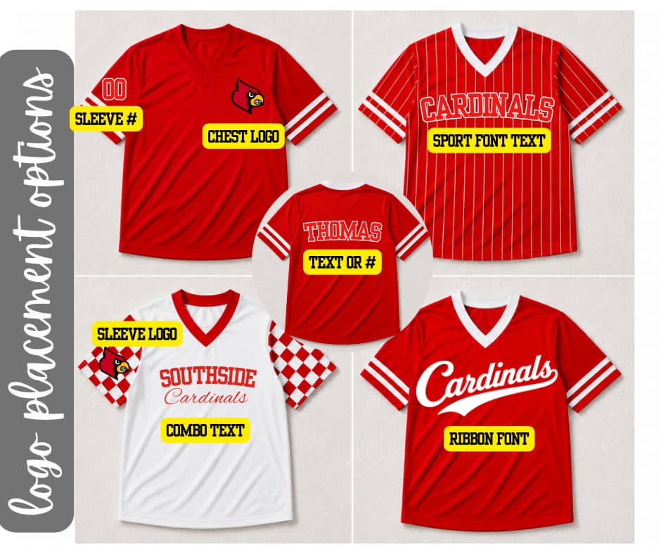 PREORDER: Custom Football Jersey (Front Logo) 7.20.26