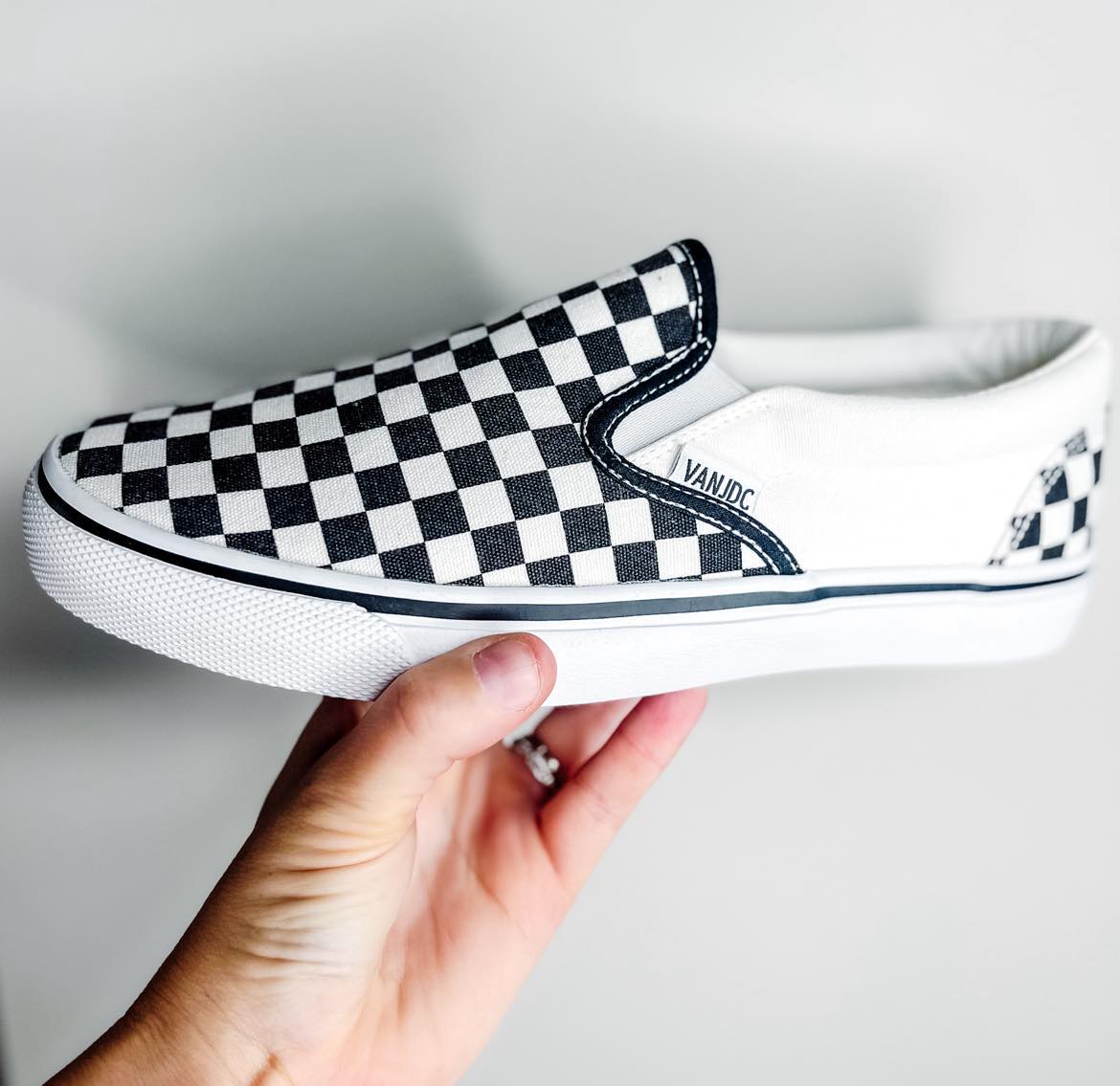 Preorder: Black and White Checker Slip-ons 9.22.25