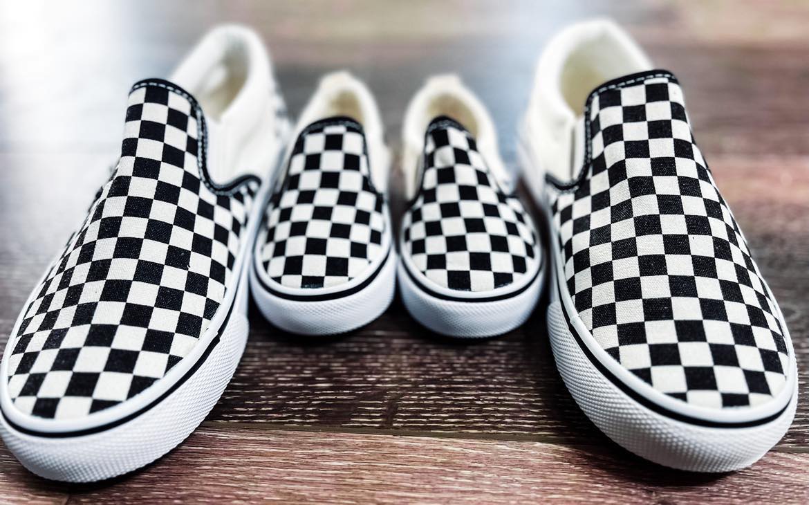 Preorder: Black and White Checker Slip-ons 9.22.25