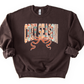 Cozy Patterned Bow Graphic Tee & Sweatshirt