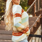 Striped Dropped Shoulder Crewneck Sweater
