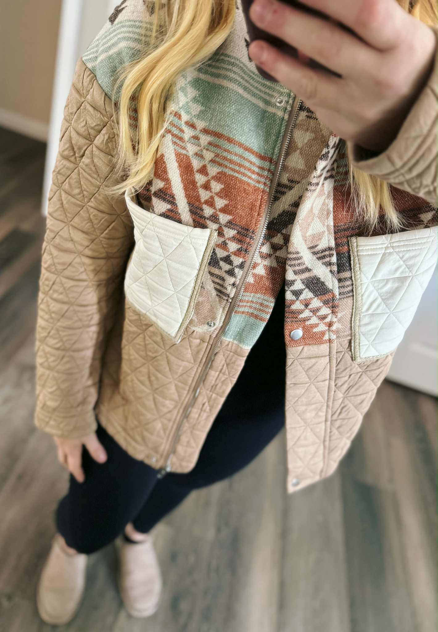 PREORDER: Rerun Aztec Quilted Design Jacket 11.24.25