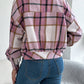 Plaid Button Up Long Sleeve Jacket
