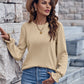 Round Neck Flounce Sleeve T-Shirt