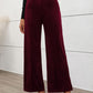 Elastic Waist Wide Leg Pants