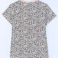 MAMA Animal Print Round Neck Short Sleeve T-Shirt