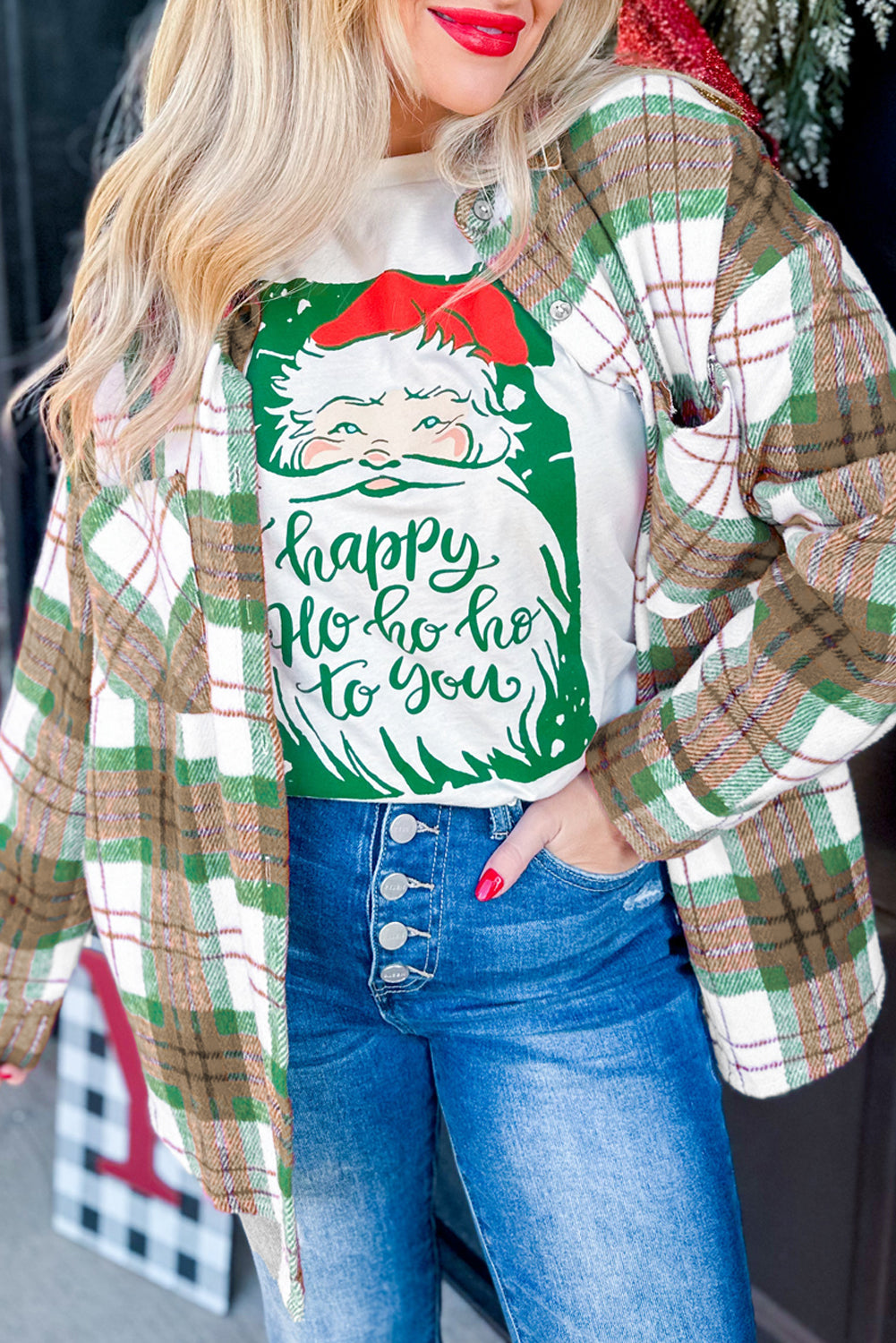 PREORDER: Festive Plaid shirt 10.6.25