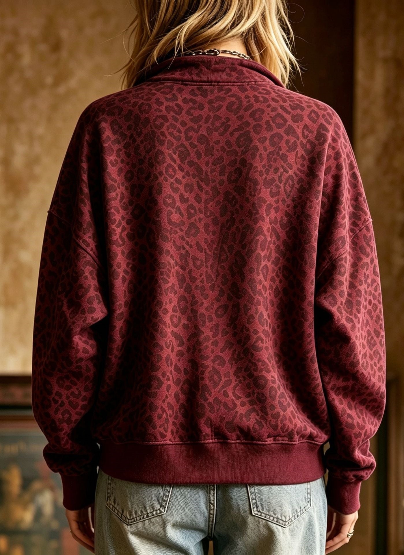 PREORDER: Leopard Rosette Top 8.10.26